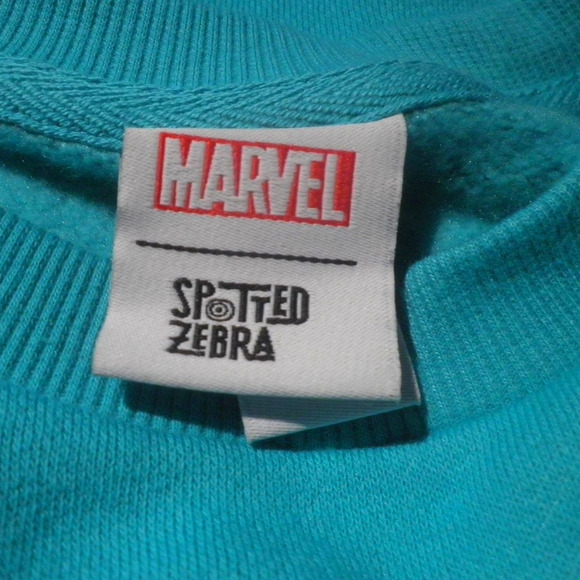 Spotted Zebra Marvel Girls' French Terry Long-Sleeve Dress Size Medium (8Y) - Picture 10 of 14